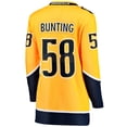 thumbnail image 3 of Women's Fanatics Michael Bunting Gold Nashville Predators Home Breakaway Player Jersey, 3 of 3
