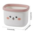 thumbnail image 3 of Desktop Wastebasket,Home Bedroom Living Room Sundry Storage Cylinder,Desk Mini Small Car Waste Basket,Plastic,Compact Size,Resilient,Versatile,Practical,Cute Design,Easy to Clean and Maintain, 3 of 6