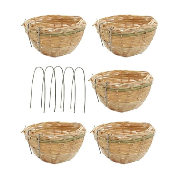 Hand Woven Bird House, Birdhouses Pet Bedroom, Birds Cage Nest, Humming Bird Houses for Bird Hut Outdoor Yard Hummingbird Pigeons Owls