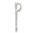 thumbnail image 3 of Auriga Fine Jewelry 925 Sterling Silver Textured Letter L Initial Chain Slide Pendant for Women, 3 of 6
