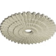 thumbnail image 3 of Ekena Millwork 24 3/4"OD x 3 1/4"ID x 1 7/8"P Eryn Ceiling Medallion (Fits Canopies up to 4"), Hand-Painted Clear Yellow, 3 of 6