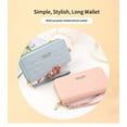 thumbnail image 2 of Zipper clutch wallet women's wallet long fashion large capacity double layer money clip phone bag card bag coin purse, 2 of 7