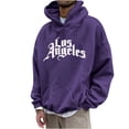 thumbnail image 2 of Lilgiuy Men's Hoodie Letter Printed Pullover Long-sleeved Top Hooded Sweatshirts Gift for Your Son Husband Dad, 2 of 5