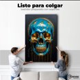 thumbnail image 2 of Cuadro Decorativo Canvas Fusión Azul Dorado 60x90 Canvas Revolution, 2 of 4