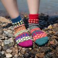 thumbnail image 3 of Calcetines redondos de invierno JOYCA & CO. De 3 a 5 pares de lana y algodón para mujer, 3 of 7