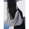 thumbnail image 4 of 2026 Rhinestone Purses For Women The Clutch Sparkly Evening Handbag Party Club Wedding Bling Hobo Bag, 4 of 5
