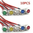 thumbnail image 1 of 10pcs 8mm 12V LED Indicator Lights For Pilot Dash Lamp Bulb for Car Truck Boat, 1 of 1