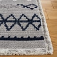 thumbnail image 3 of SAFAVIEH Marrakesh Dimas Southwestern Polyester Area Rug, Grey/Navy, 5'3" x 7'6", 3 of 8