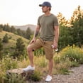 thumbnail image 5 of Mens Casual Cotton Twill Cargo Shorts Drawstring Classic Chino Stretch Short with 6 Pockets, 3XL, 5 of 8
