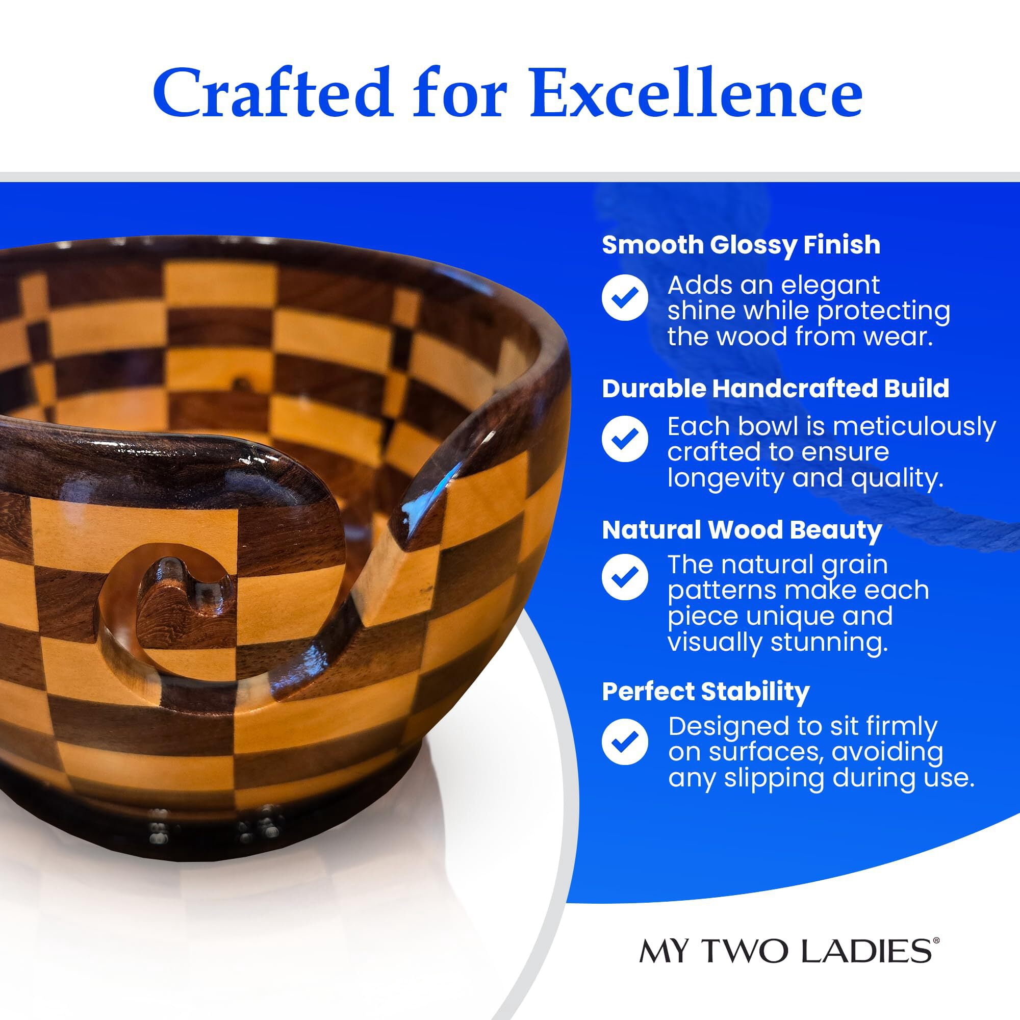 Checkered Yarn Bowl