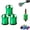 Green 3pcs, variant on 3/5 PCS Magnetizer & Demagnetizer Tool Set,Screwdriver Head Magnetic Ring,Alloy Screw Holder for DIY Repair