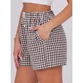 thumbnail image 5 of ANRABESS Boxer Shorts for Women Pajama Gingham Shorts 2026 Summer Casual Lounge Shorts Elastic Waist Beach Sleep Shorts Trendy Y2K Plaid Pajama Bottoms with Pockets, 5 of 10