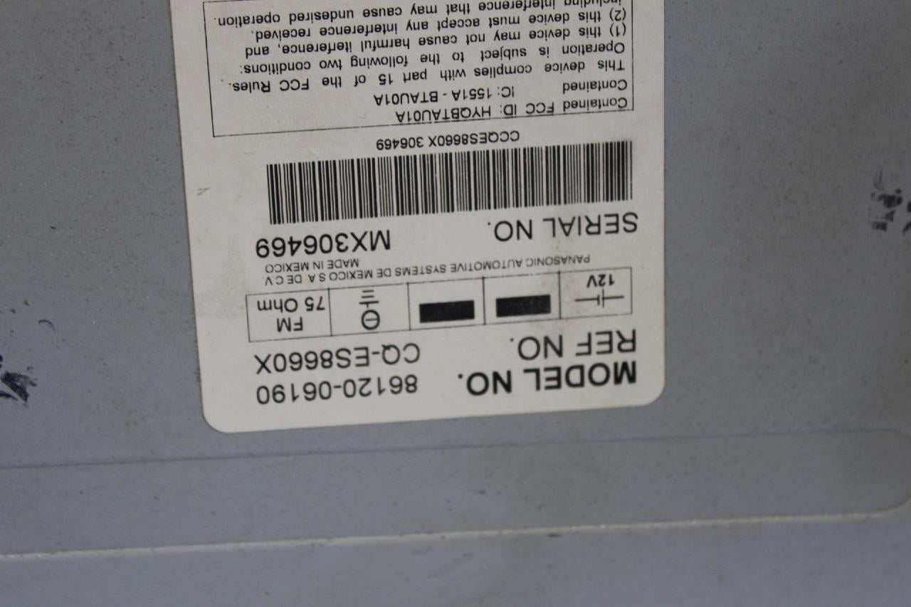 2007-2010 TOYOTA CAMRY  JBL RADIO CD MP3 WMA 6 DISC CHANGER 86120-06190