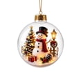 thumbnail image 2 of Glass Snow Globe Ornament with Warm Led Lights, Festive Christmas Tree Decoration for Holiday Display, Hanging Christmas Ornament, 1 Pack, 2 of 6