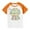 Orange, variant on Hduncf Unisex Kids' Cute Cartoon Graphic Raglan Sleeve T-Shirt Boys Girls Color Block Short Sleeve Tee 3-14 Years Mint Green 3 Years