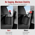 thumbnail image 2 of Leather Car Cup Holder Organizer (2-Pack) | Anti-Sag Clip On Drink Cupholder for Back Seat, Car Side Door, Headrest | Premium Extra Automotive Cup Holders for Water Bottles, Tumblers & Coffee Mugs, 2 of 4