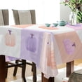 thumbnail image 3 of 60x108 Inch Tablecloth Polyester Square Tablecloth for Home Kitchen Dinner Decor Cute Pumpkins Pattern, 3 of 9