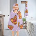 thumbnail image 3 of Pizzas on Purple Kid Bath Towels Bath Beach Towel Super Soft and Absorbent for Kid Girl Boy Babie Toddler Infant, 3 of 6