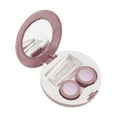 thumbnail image 2 of Unique Bargains 1 Set Contact Lens Case Round Lens Storage Case Caramel, 2 of 5