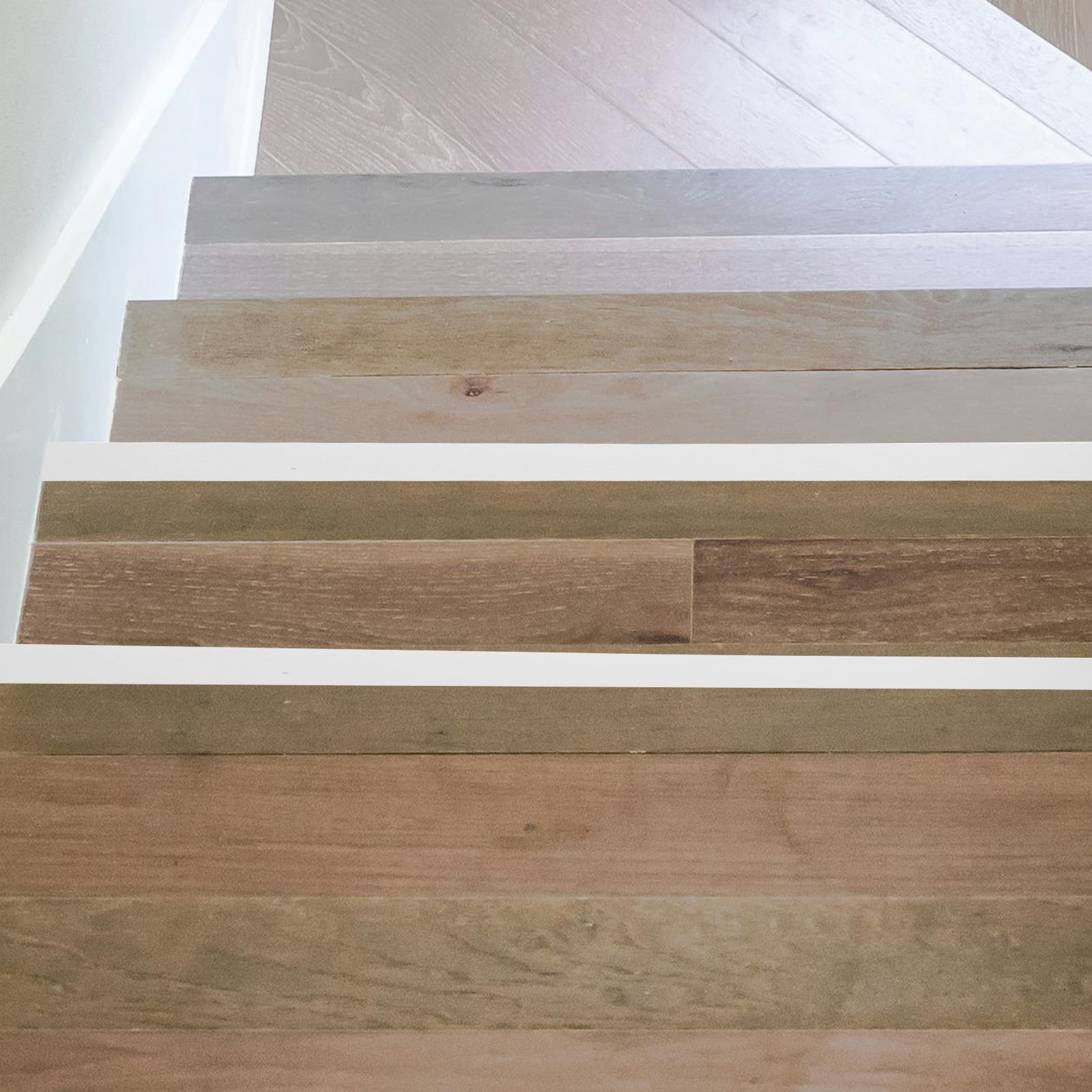 Masteelf Clear Non- Roll for Indoor Stairs, Transparent Traction Tape Safety Stickers for Bathroom, Shower, and Steps