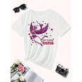 thumbnail image 3 of Valentine's Day Gift - Women's Cupid Graphic Tee, Casual Round Neck, Machine Washable, All-Season Comfort T-Shirt Tee For Adult, Men, Women, Teen, Teenager, Adolescent, Youth, 3 of 5