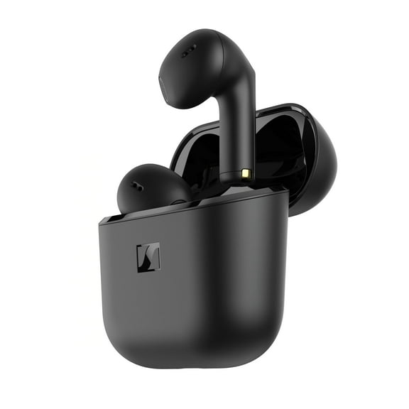Sennheiser ACCENTUM Open Wireless Earbuds - Ear Buds with Open Design, Dynamic Sound and Bluetooth 5.3, IPX4 Splash Resistance, 28-Hour Battery Life and USB-C Charging Case - Black