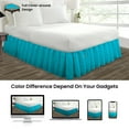 thumbnail image 4 of SGI Bedding 14 Inch Ruffled Bedskirt | Microfiber Ruffled Bed Skirt | Fade-Resistant, Wrinkle-free, Anti-static, Decorative, Extra Storage Space, Clutter-Free |King, Turquoise Blue, 4 of 8