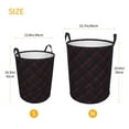 thumbnail image 5 of ZICANCN Black Pink Plaid Background Laundry Basket Organizer , Dirty Clothes Hamper for Bathroom Kids Girls Boys Laundry Hamper Small, 5 of 8