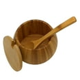 thumbnail image 4 of Bamboo Solid Jar Sugar Bowl, Pepper Seasoning Box with, 4 of 7