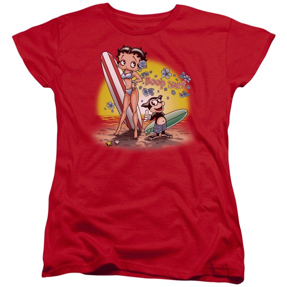 Betty Boop - Surf - Women's Short Sleeve Shirt - XX-Large