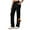 Black, variant on Women's Straight Sweatpants Thin Fleece Daily Work Pants Fall Winter Sports Yoga Pants Elastic Drawstring Pants High Waist Slim Trousers Pocket