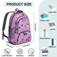 thumbnail image 5 of Colorful Funny Dachshund Backpack for School,Cute School Bag,Schoolbag with Adjustable Shoulder Straps & Padded Back,16.9 Inch, 5 of 5