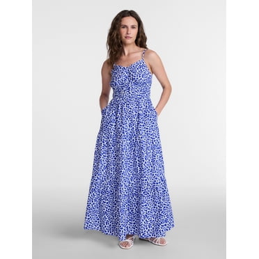 Time and Tru Women's Strappy Maxi Dress, Sizes XS-XXXL