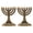 Golden, variant on Taxenne 2pcs 7- Branch Menorah Holder for Shabbat Tabernacle Home Decor Ornaments Table Centerpiece Display Hanukkah Menorah and Supplies, Golden