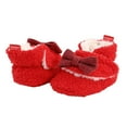 thumbnail image 4 of Infant Flat Shoes with Decorative Bow Knot High-top Warm Shoes, 4 of 8