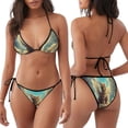 thumbnail image 6 of Ratiio Sunshine Cloud Cute Cat Pattern Women's Two Piece Bikini Swimsuit - Adjustable Tie Bikini Set Sexy & Comfortable Beach Swimwear, 6 of 7