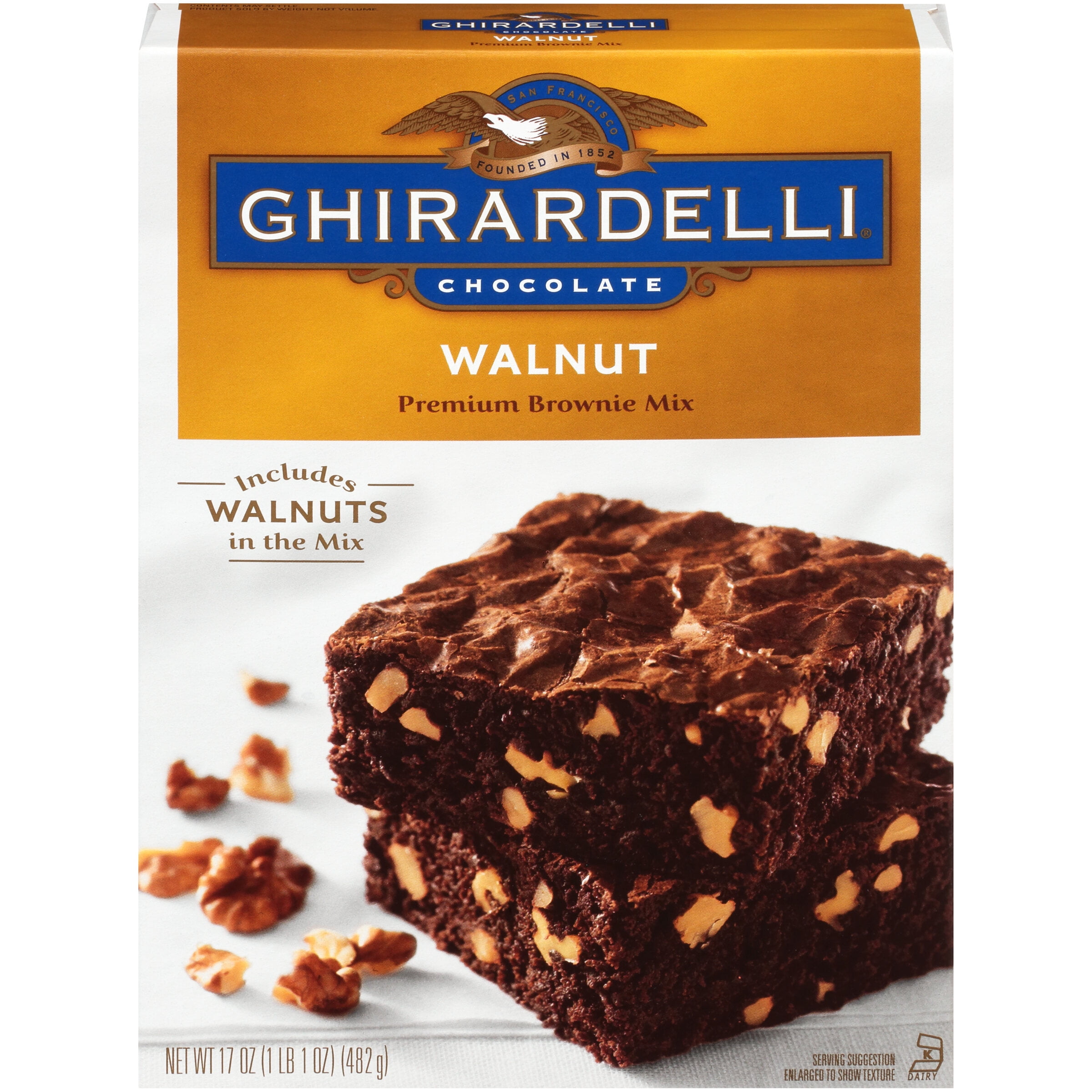 Ghirardelli Dark Chocolate Premium Brownie Mix Oz Walmart Com