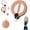 Pink, variant on Infinity Hoop, 360 Degree Hand Crank, Upper Body Trainer, For Arms And Shoulders, Home Gym Exercise