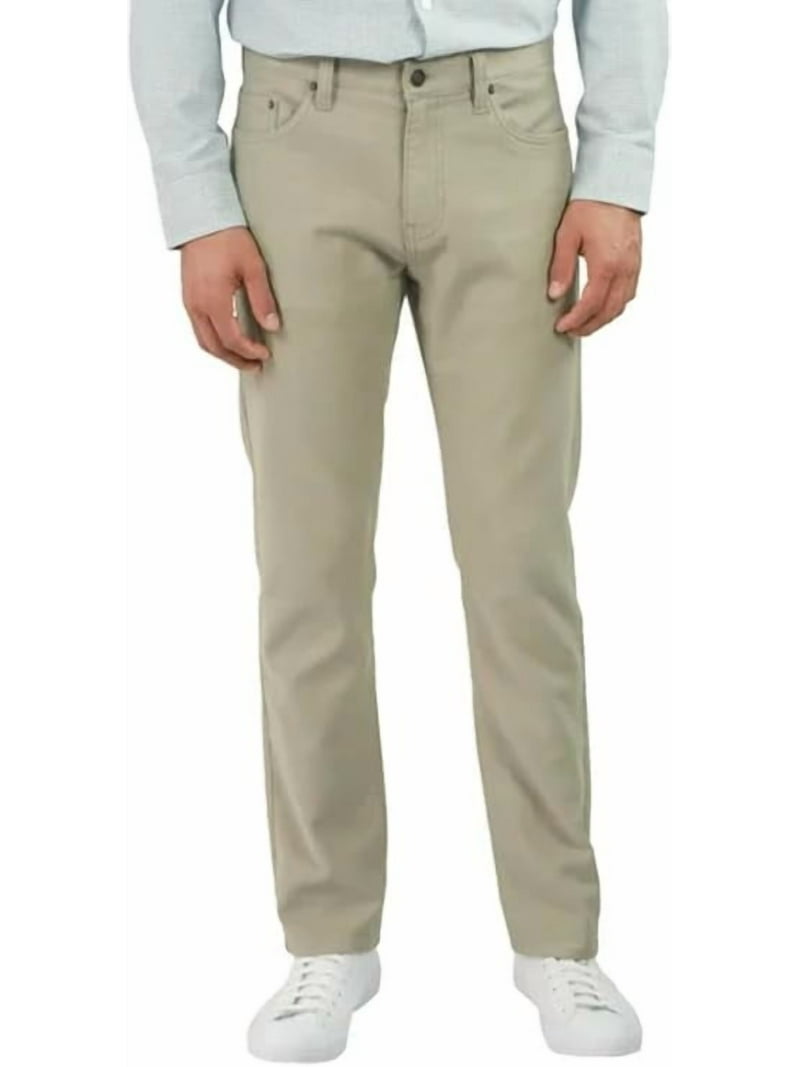 Jachs New York Men's Straight Stretch 5 Pocket Twill Pant (30W x