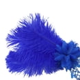 thumbnail image 6 of Xfvqtps Mardi Gras Mask for Women Masquerade Masks Half Face Faux Feather Rhinestone Hollow out Carnival Mask for Makeup Performance Ball Party Blue, 6 of 7