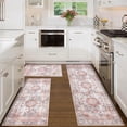 thumbnail image 2 of Kitchen Rugs Sets of 3 Kitchen Mats for Floor 3 Piece Set Non Slip Washable Pink Kitchen Mat Set Kitchen Runner Rug Carpet for Laundry Room Front Door, 2 of 6