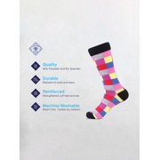 Gallery Seven Men’s Colorful Fun Dress Socks -12 pack