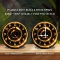 thumbnail image 2 of Glowing Digital Clock(1) 10-Inch Silent Wooden Wall Clock, Battery Operated (AA Batteries Not Included), Artistic Home Decor, 2 of 8