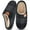 Black Gray, variant on Ecetana Slippers for Women Warm Memory Foam Fuzzy Slippers Non Slip Womens House Shoes