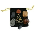 thumbnail image 3 of Protection Crystal Stone Set - Shungite Pyrite Black Obsidian Carnelian Tiger Eye Mahogany Obsidian, 3 of 5