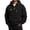 Black #161, variant on Men's Full Zip Hoodie Long Sleeve Casual Sweatshirt with Chest Pocket Drawstring Soft Fall Zip Up Hoodie