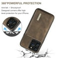 thumbnail image 4 of SaniMore Case for iPhone 14 Pro Max 6.7", PU Leather Case Soft TPU Inner Detachable Magnetic Folding Wallet Card Slots Kickstand Anti-drop Shockproof 360° Protection Case For iPhone 14 Pro Max, Coffee, 4 of 9