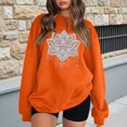 thumbnail image 4 of Women's Sweatshirts 2025 Retro Printed Graphic Sweatshirt Long Sleeve Crewneck Pullover Tops Sweatshirt for Women, 4 of 5