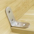 thumbnail image 3 of Coofit Corner Braces Stainless Steel L-shape Shelf Brackets Angle Brackets with Screws, 3 of 5