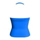 thumbnail image 5 of Camiseta deportiva sin costuras de nailon muy elástico para mujer: diseño sin espalda, copas extraíbles, detalle fruncido en la parte delantera, para yoga y fitness., 5 of 5